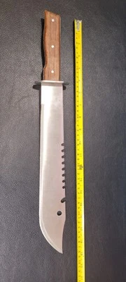 CUSTOM 440 STAINLESS STEEL HUNTING BOWIE KNIFE - Image 1 of 4