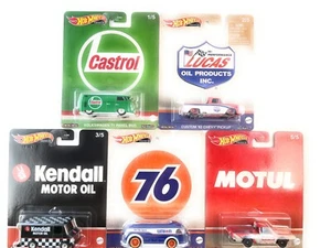 Hot Wheels 2023 Pop Culture "Vintage Oil" Set of 5 Cars, DLB45-979U-4J - Picture 1 of 7