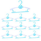 Storage Extendable Width Baby Hanger Non Slip Infant Nursery For Clothes