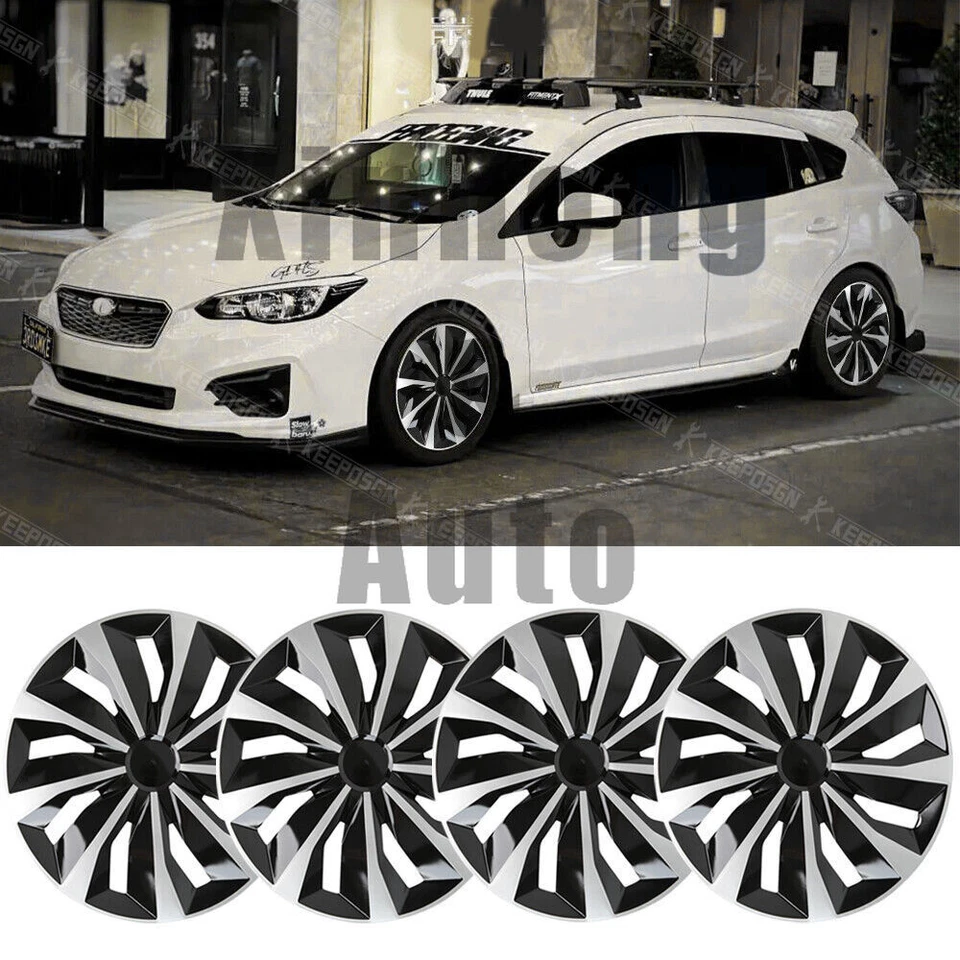 For Subaru Impreza 4X 16" Hubcap Wheel Rim Cover Snap On Hub Cap R16 Steel Wheel Foto 1 de 4