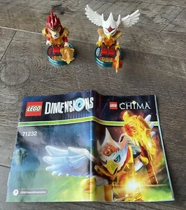 Lego Chima Dimensions Minifigures Lot Eris Falcon Bird #71232 Laval Lion #71222 - Picture 1 of 7