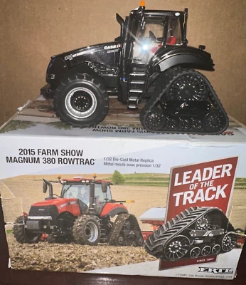 Ertl 1/32 Case IH 380 Magnum Row Trac Tractor, 2015 Farm Show, Black Chrome #39 - Image 1 of 2