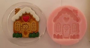 Pan de Jengibre Casa Molde Silicona para Tarta Decoración, Chocolate, Clay Etc. - Imagen 1 de 1