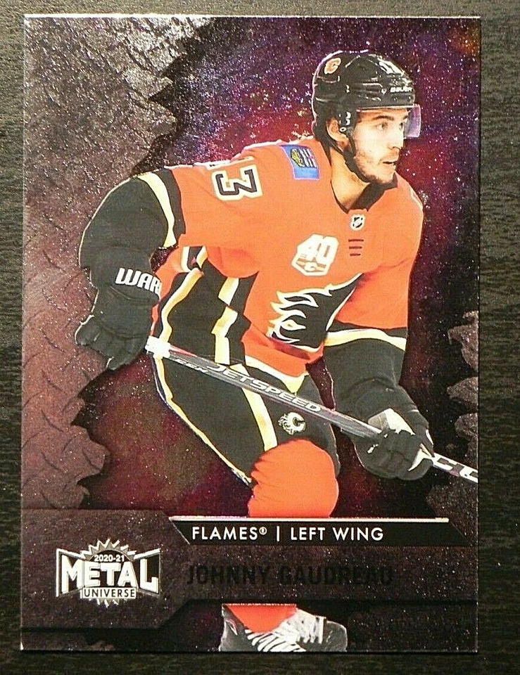 2020-21 20/21 Skybox Metal Universe #13 Johnny Gaudreau Calgary Flames - Image 1 of 2