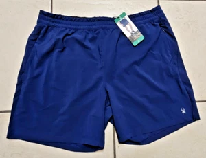 Pantalones Cortos Spyder Active Performance Talla XL Azul Atlético Bolsillos con Cordón - Imagen 1 de 8