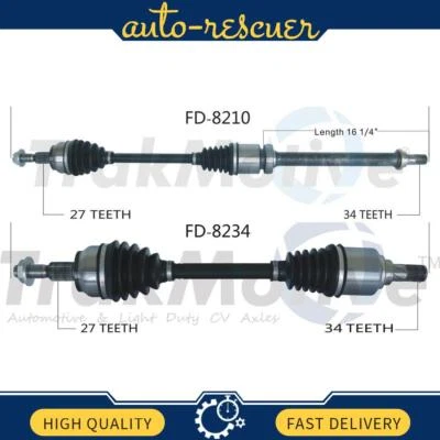 Eje delantero izquierdo derecho TrakMotive 2x para Ford Focus 2013-2018 Foto 1 de 4