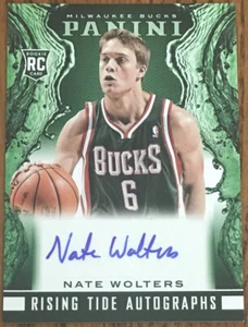 2013-14 Panini Rising Tide Autographs Nate Wolters #35 Milwaukee Bucks - Picture 1 of 2