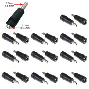 20x DC Laptop Power Connector 5.5mmx2.1mm Female to 5.5mmx2.5mm Male Adapter - Picture 1 of 6