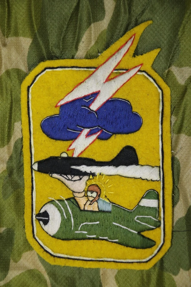 US WWII ARMY AIR FORCE 390TH FIGHTER SQUADRON A2 JACKET PATCH SQN SQ 366TH GROUP - Image 1 of 1