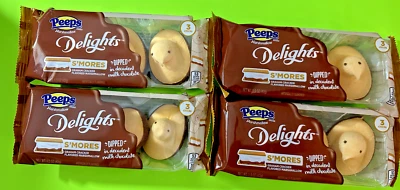 Peeps Delights Leche Chocolate Sumergido S’mores Graham Galleta Malvavisco 4 Paquetes Foto 1 de 3