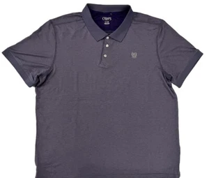 Chaps Golf Short Sleeve Purple Polo Collar Shirt Men's XL Lightweight Breathable - Picture 1 of 9