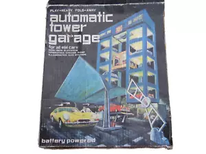 Automatic Park Tower Vintage Spielzeug Parkhaus Auto Fahrzeug Garage + OVP 80er - Bild 1 von 5