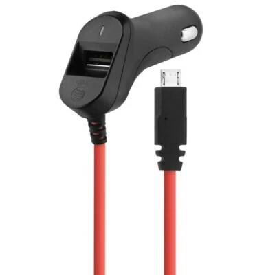 Original Samsung /HTC /LG AT&T OEM 3.4Amp Micro USB Car Charger (Red) - BULK - Image 1 of 2