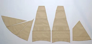 Zvezda Mercury 1:100 - set of standard sails - Bild 1 von 5