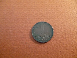 1936 Austria 1 Groschen coin - Picture 1 of 2