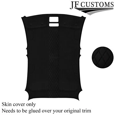 DSG2 BLACK DIAMOND STITCH SUEDE HEADLINER COVER FOR ALFA ROMEO GIULIETTA 10-16 - Image 1 of 4