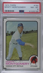 1973 Topps Monty Montgomery #164 PSA 8