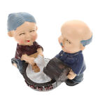  Resin Old Man Granny Ornaments Lovers Couple Figurine Figurines Tabletop