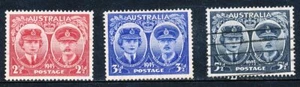 Australian 1945 Duke & Duchess of Gloucester, set of 3, used - Picture 1 of 1