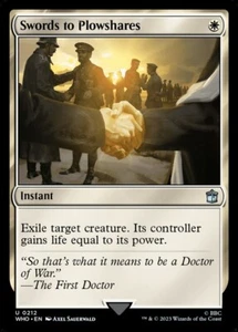 Swords to Plowshares NM MTG Doctor Who Magic - Picture 1 of 1