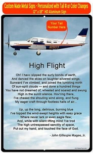 Señal de avión de alta definición de alto vuelo-hrairg9gpa32r - personalizado con tu N - Imagen 1 de 2