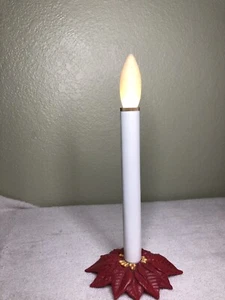 Candelabro Base Poinsetta Funciona con Pilas Avon Iluminar Decoración - Imagen 1 de 2