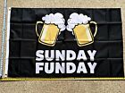 Beer Flag FREE SHIPPING Sunday Funday USA Busch Light Bud Trump Sign Poster 3x5'