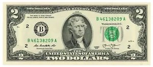 Usa-Federal Reserve notes ... P-538 (Fr-1940-B) .. 2 Dollars .. 2013 Ch *UNC*😉 - Picture 1 of 2