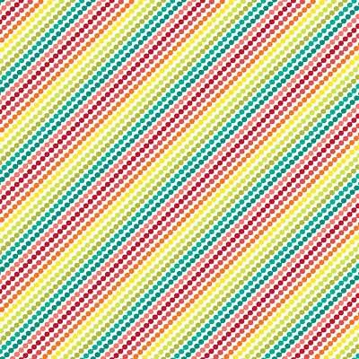 Riley Blake - Market Street - Rainbow Stripes - Cream, Fabric by the Yard - Image 1 of 4