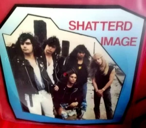 Shatterd Image 1989 USA 9" Shapep Limited Edition Picture Disc MINT- HARD ROCK - Picture 1 of 2