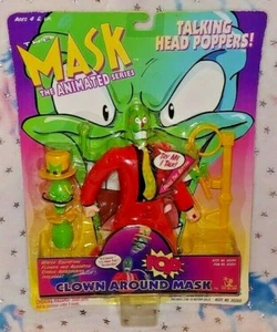 SELTENE Vintage 1997 The Mask Animationsserie Clown around Maske Actionfigur Neu! - Bild 1 von 2
