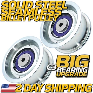 (2pk) 033-5001-00 BIGBearing Idler Pulley for BadBoy 5-3/4" Rebuildable Seamless - Picture 1 of 9