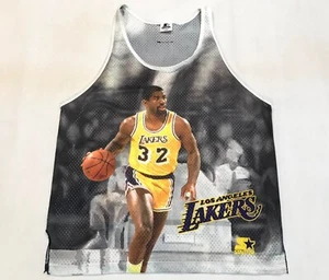 Vintage Starter NBA Magic Johnson Los Angeles Lakers Fanimation Jersey L USA - Picture 1 of 8
