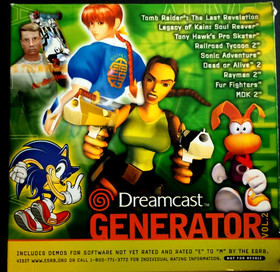 Generator Vol. 1 and 2   2 DISCS Sega Dreamcast ..tested