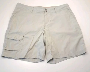 Columbia Omni-Shade Pantaloncini da Escursionismo Donna 12 Protezione Solare Grigio Leggero Gorp - Foto 1 di 14