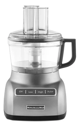 KitchenAid RKFP0711CU 7-Cup Food Processor - Contour Silver (Renewed) - Image 1 of 4
