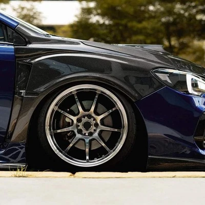 Real Carbon Fiber Vented Front Fenders Replace for Subaru WRX / STI VA 2015-2021 - Image 1 of 4