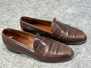 Mocassini Coach vintage in pelle marrone made in Italy misura 7,5 stretti - Foto 1 di 11