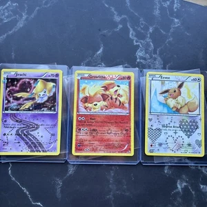 Eevee RC14, Growlithe RC4, Jirachi RC13 - Holo Radiant Collection 3 Card Bundle - Picture 1 of 16