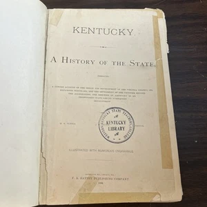 1886, Kentucky, eine Geschichte des Staates, W. H. Perrin et al., illustriert - Bild 1 von 23
