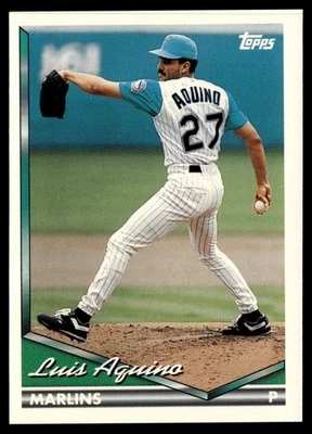 1994 Topps Luis Aquino Florida Marlins #76 - Image 1 of 2