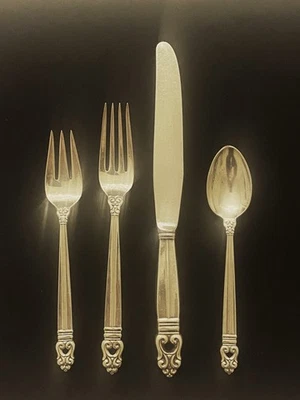 Ajuste de 4 piezas Royal Danish (diseño 1939) plata internacional Foto 1 de 2