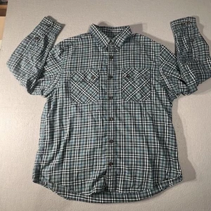 Duluth Trading Plaid Flannel Long Sleeve Button Down Shirt Men's Size X-Large - Picture 1 of 11