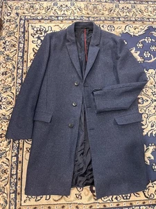 HUGO BOSS Topcoat Red Tag wool blend jacket OverCOAT sz 44  winter large - Picture 1 of 11