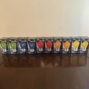 FEIT 11 Watt 130 Volt Standard Base Sign Bulb Lamp 5 Colors New - Picture 1 of 1