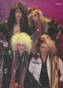 80er Magazin Pinup Poster Clipping 2-seitig Poison / Rob Halford - Bild 1 von 2