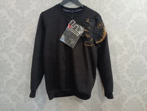 Philipp Plein Mens Sweatshirt Lion Tiger Embroidered Crew Neck Pullover size s - Picture 1 of 6