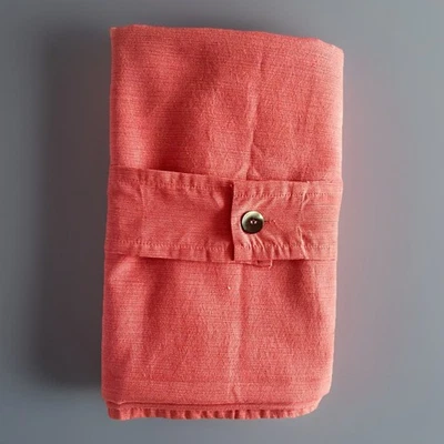 Target Threshold Salmon Textured Rectangular 100" x 58" Tablecloth Cotton Blend - Image 1 of 3