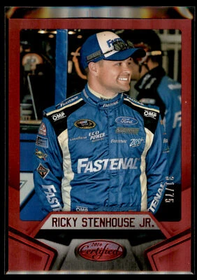 2016 Panini Certified Racing NASCAR MIRROR RED #18 Ricky Stenhouse Jr #31/75 - Image 1 of 2