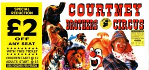 Vintage - Courtney Brothers Circus UK Advertisement Flyer - BD1 - Picture 1 of 1